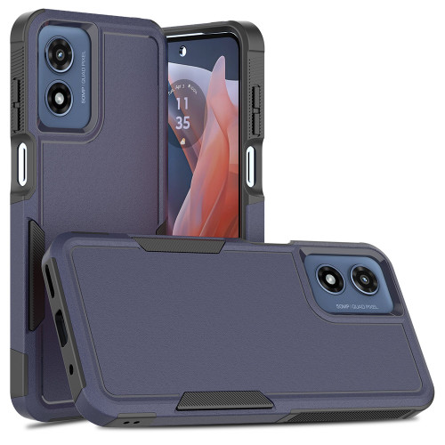 Moto G Play 2024 2 in 1 PC + TPU Phone Case - Dark Blue